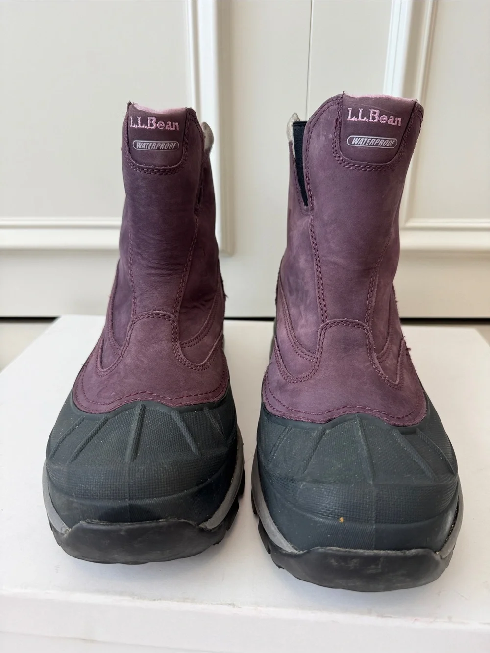 L.L. Bean Women’s Storm Chaser Waterproof Purple Winter Boots